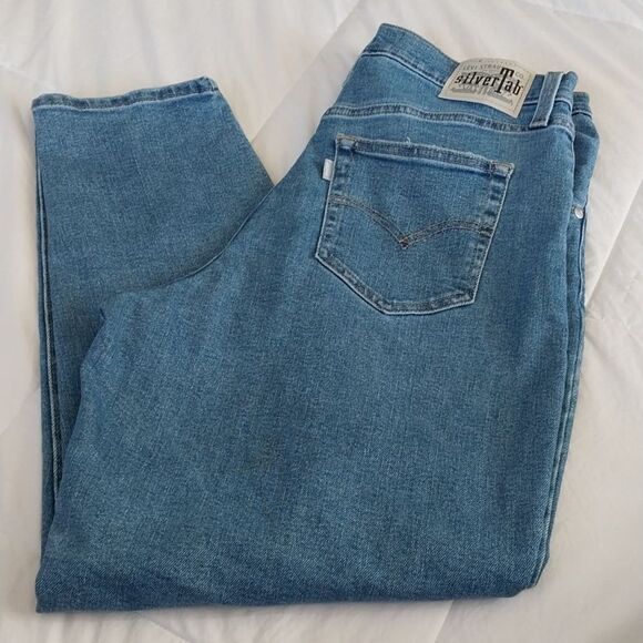Levi's Jeans Silver Tab Mom Style Women's Vintage Denim - Picture 1 of 6